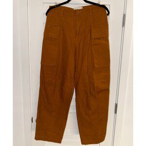 BDG Women's Loose Fit Cargo Pants (BurntOrange, 100% Cotton, Size 30)